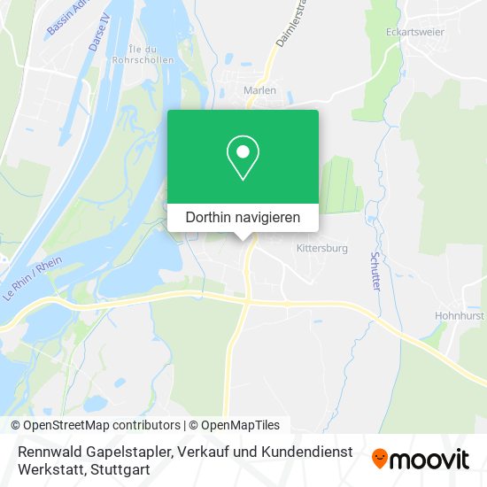 Rennwald Gapelstapler, Verkauf und Kundendienst Werkstatt Karte