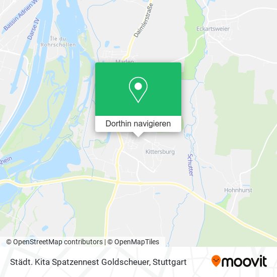 Städt. Kita Spatzennest Goldscheuer Karte