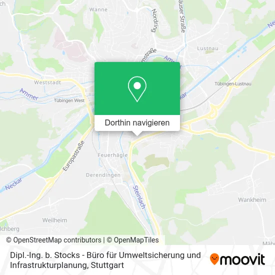 Dipl.-Ing. b. Stocks - Büro für Umweltsicherung und Infrastrukturplanung Karte