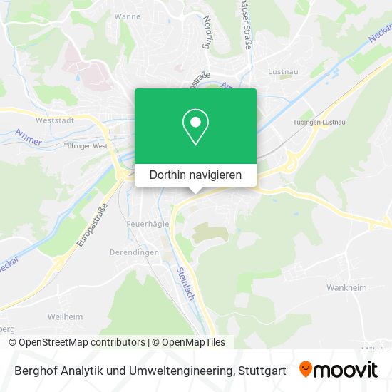 Berghof Analytik und Umweltengineering Karte