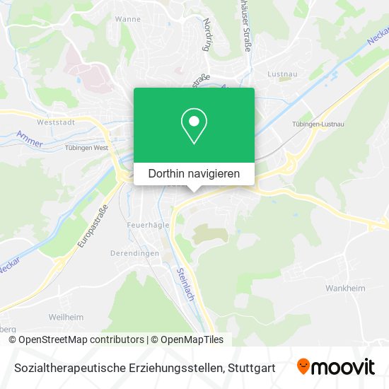 Sozialtherapeutische Erziehungsstellen Karte