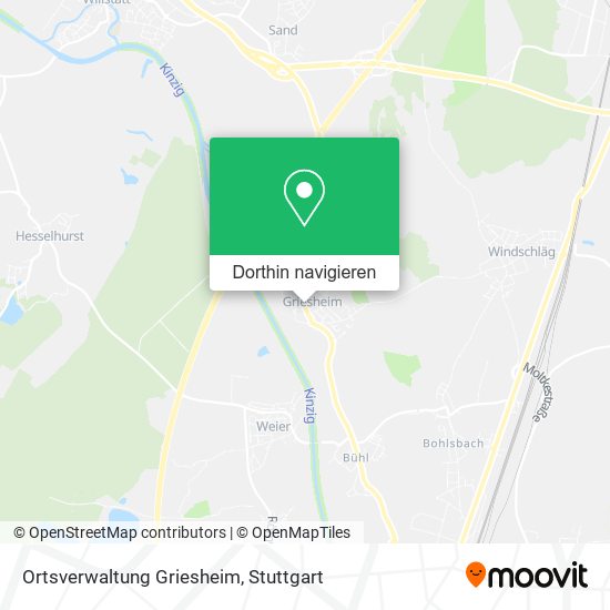 Ortsverwaltung Griesheim Karte