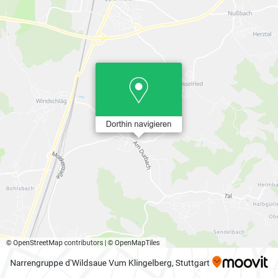 Narrengruppe d'Wildsaue Vum Klingelberg Karte