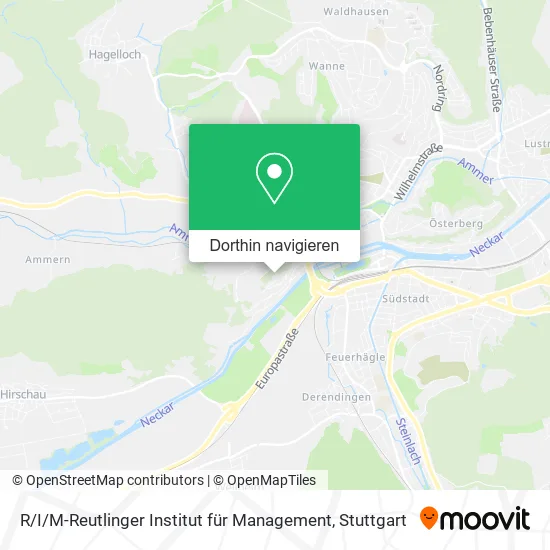 R / I/M-Reutlinger Institut für Management Karte