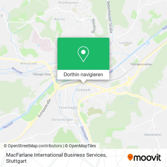 MacFarlane International Business Services Karte