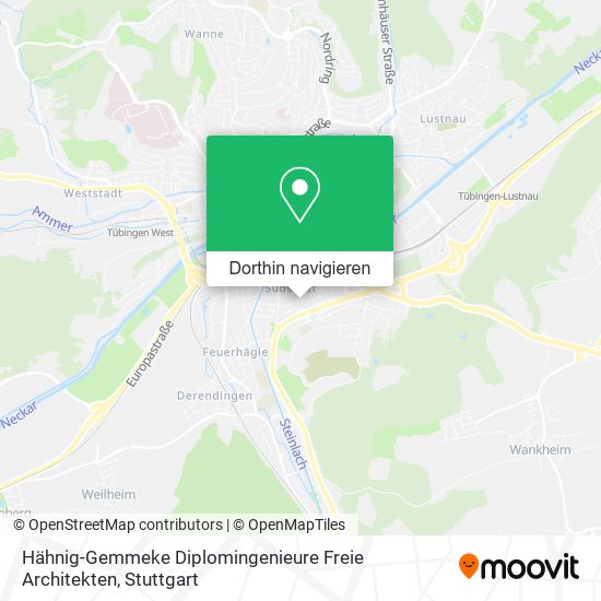 Hähnig-Gemmeke Diplomingenieure Freie Architekten Karte