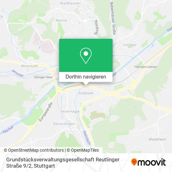 Grundstücksverwaltungsgesellschaft Reutlinger Straße 9 / 2 Karte