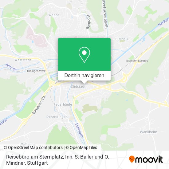 Reisebüro am Sternplatz, Inh. S. Bailer und O. Mindner Karte