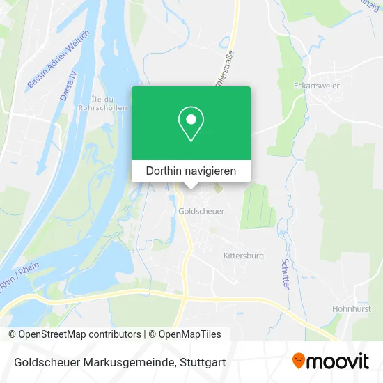 Goldscheuer Markusgemeinde Karte