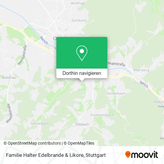 Familie Halter Edelbrande & Likore Karte