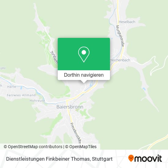 Dienstleistungen Finkbeiner Thomas Karte