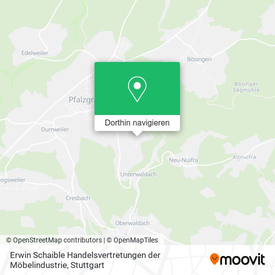 Erwin Schaible Handelsvertretungen der Möbelindustrie Karte