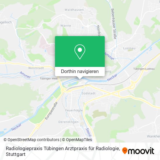 Radiologiepraxis Tübingen Arztpraxis für Radiologie Karte
