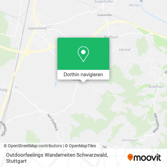 Outdoorfeelings Wanderreiten Schwarzwald Karte