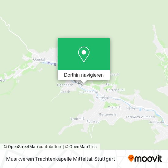 Musikverein Trachtenkapelle Mitteltal Karte