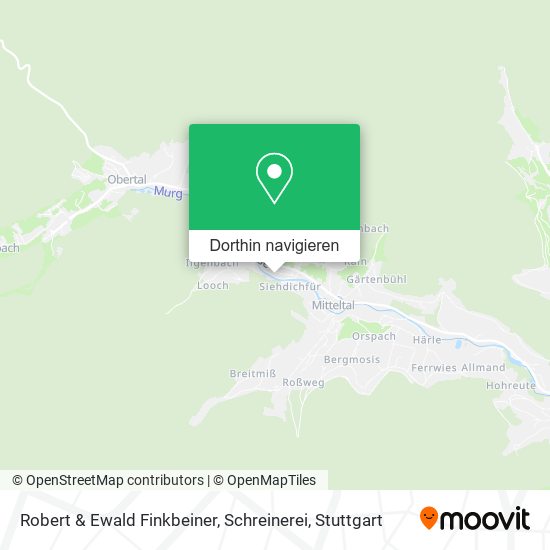 Robert & Ewald Finkbeiner, Schreinerei Karte
