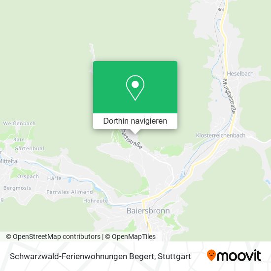 Schwarzwald-Ferienwohnungen Begert Karte