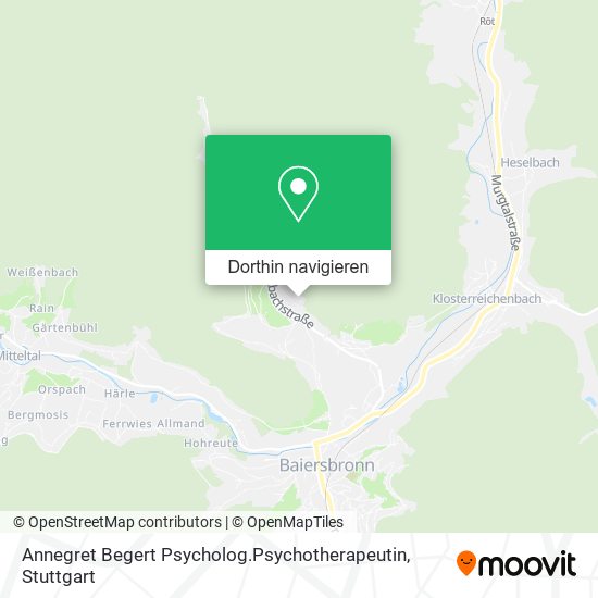 Annegret Begert Psycholog.Psychotherapeutin Karte