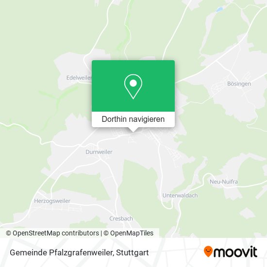 Gemeinde Pfalzgrafenweiler Karte