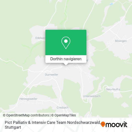 Pict Palliativ & Intensiv Care Team Nordschwarzwald Karte