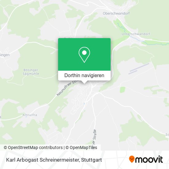 Karl Arbogast Schreinermeister Karte