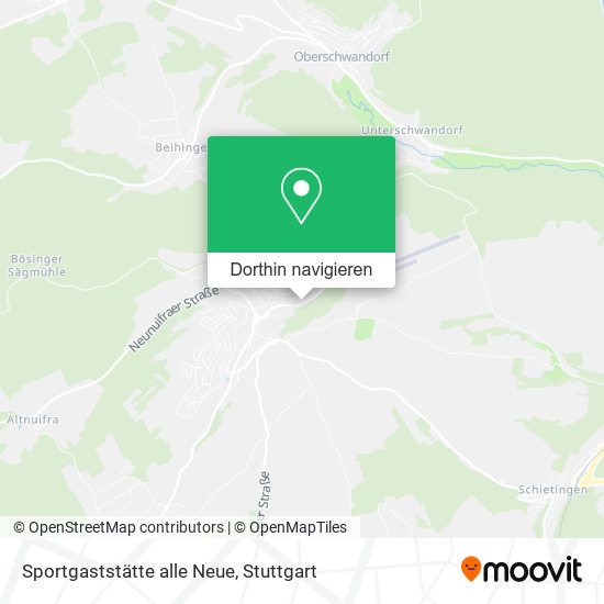 Sportgaststätte alle Neue Karte