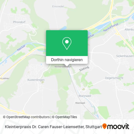 Kleintierpraxis Dr. Caren Fauser-Leiensetter Karte