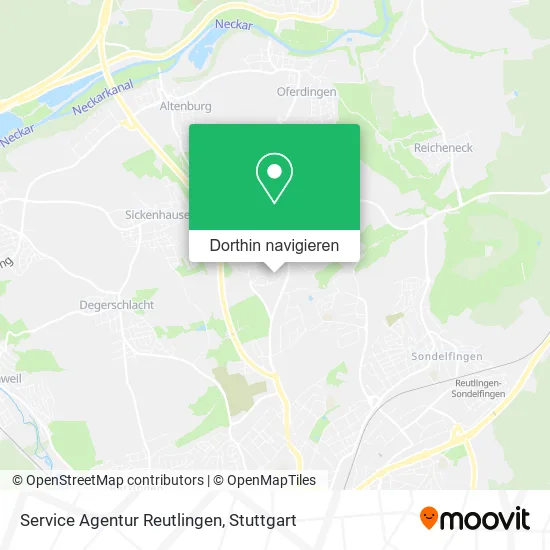 Service Agentur Reutlingen Karte