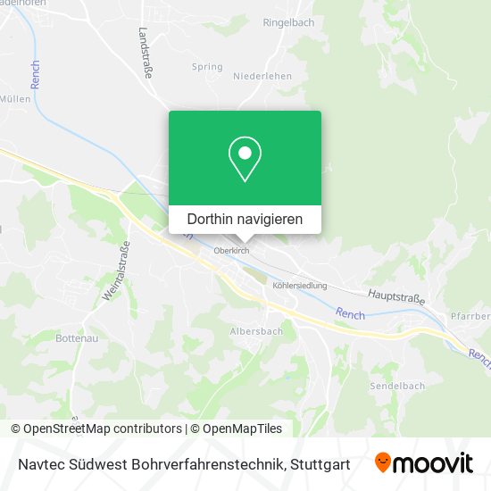 Navtec Südwest Bohrverfahrenstechnik Karte