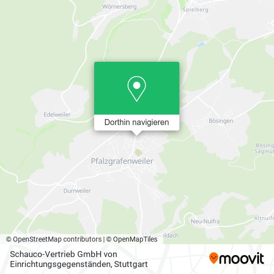 Schauco-Vertrieb GmbH von Einrichtungsgegenständen Karte