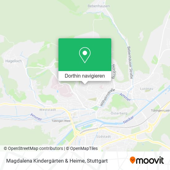 Magdalena Kindergärten & Heime Karte