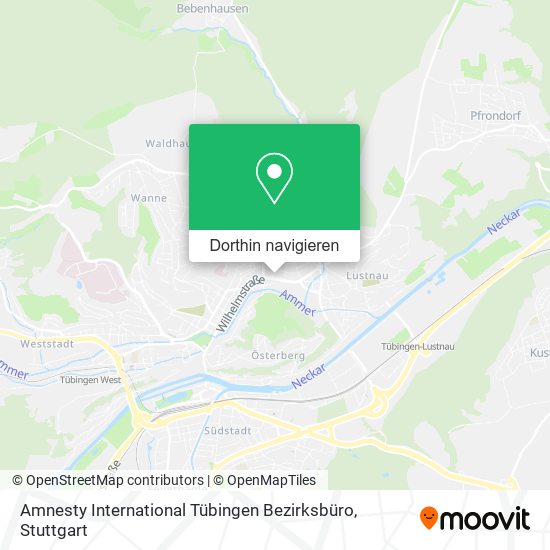 Amnesty International Tübingen Bezirksbüro Karte