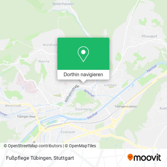 Fußpflege Tübingen Karte