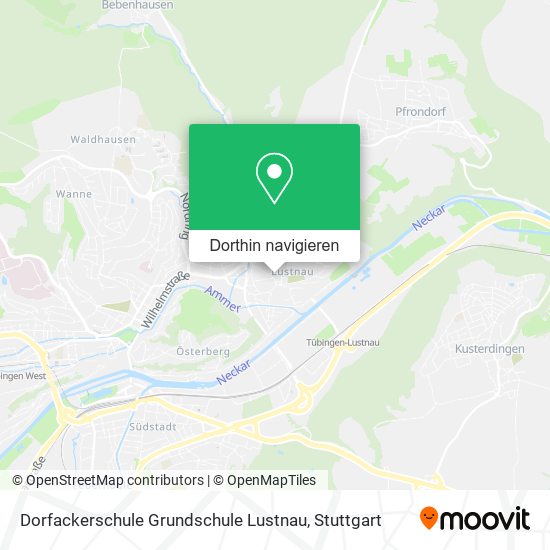 Dorfackerschule Grundschule Lustnau Karte