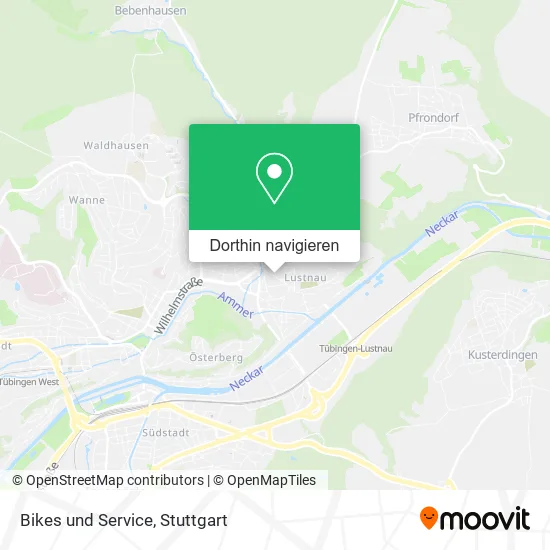 Bikes und Service Karte