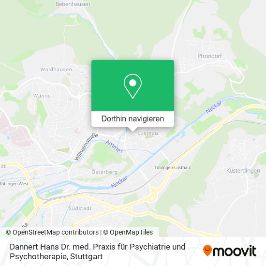 Dannert Hans Dr. med. Praxis für Psychiatrie und Psychotherapie Karte