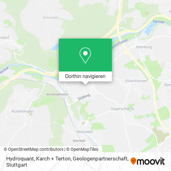 Hydroquant, Karch + Terton, Geologenpartnerschaft Karte