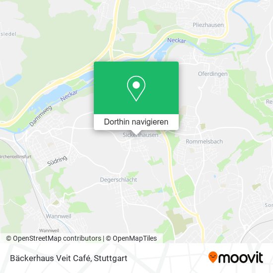 Bäckerhaus Veit Café Karte