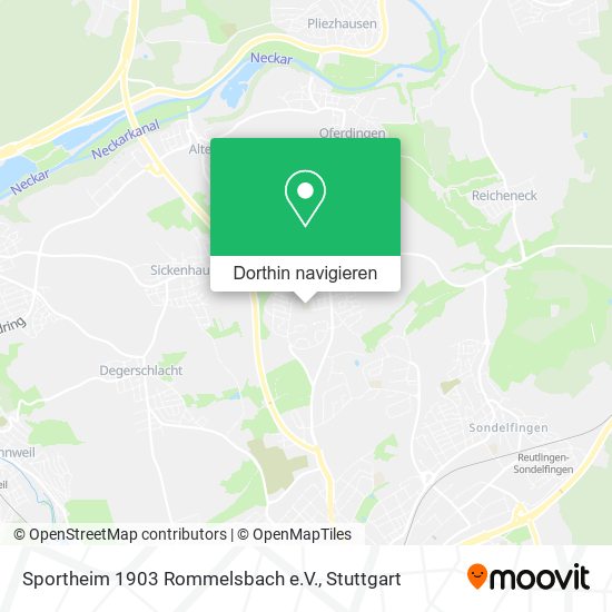 Sportheim 1903 Rommelsbach e.V. Karte