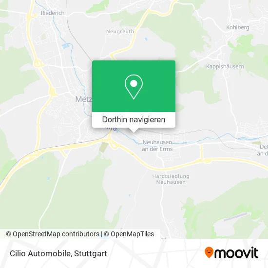 Cilio Automobile Karte