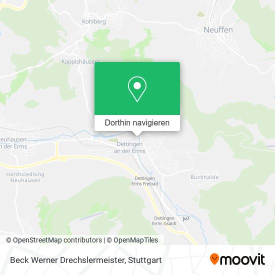 Beck Werner Drechslermeister Karte