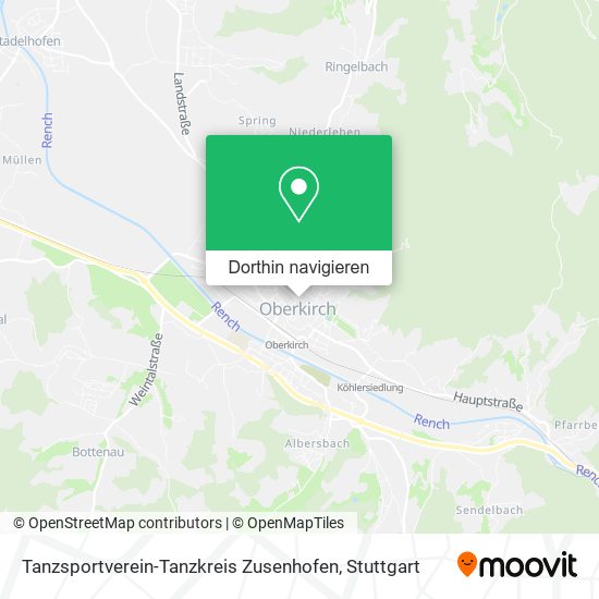 Tanzsportverein-Tanzkreis Zusenhofen Karte