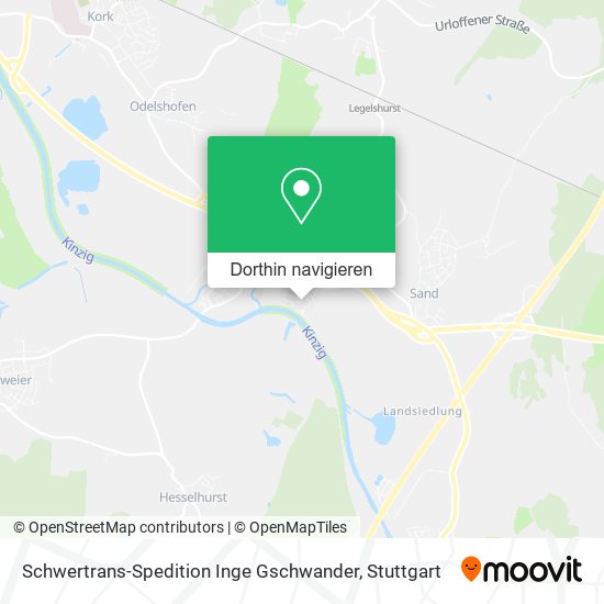 Schwertrans-Spedition Inge Gschwander Karte