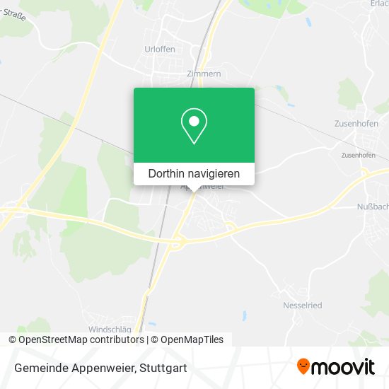 Gemeinde Appenweier Karte