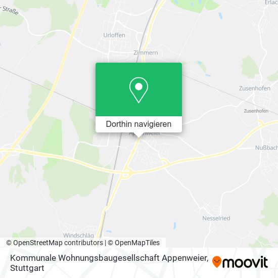 Kommunale Wohnungsbaugesellschaft Appenweier Karte