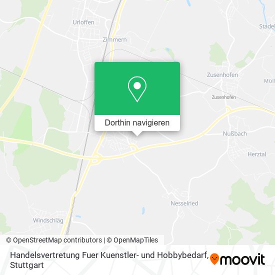 Handelsvertretung Fuer Kuenstler- und Hobbybedarf Karte