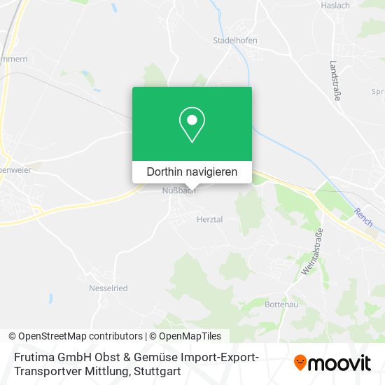 Frutima GmbH Obst & Gemüse Import-Export-Transportver Mittlung Karte