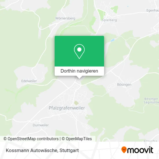 Kossmann Autowäsche Karte