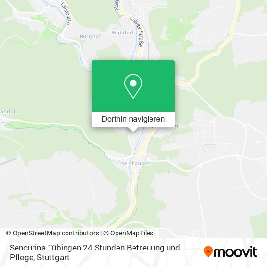 Sencurina Tübingen 24 Stunden Betreuung und Pflege Karte