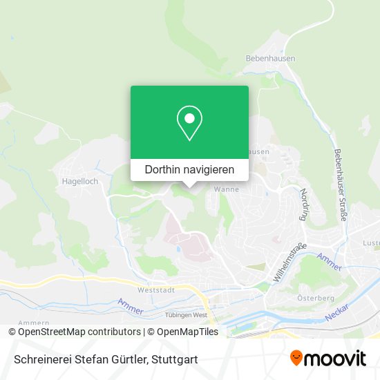 Schreinerei Stefan Gürtler Karte